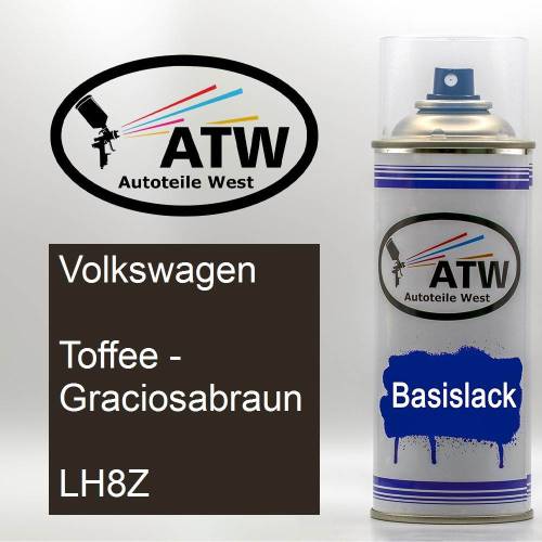 Volkswagen, Toffee - Graciosabraun, LH8Z: 400ml Sprühdose, von ATW Autoteile West.